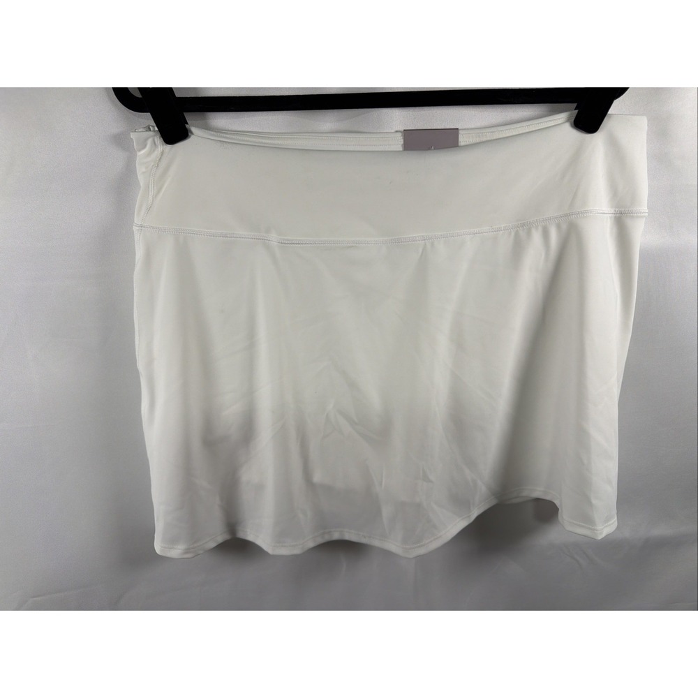 Calia Mid Rise Performance Athletic Skort White Size XL NWT